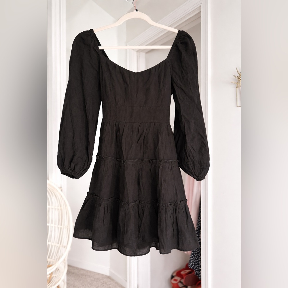 NEVER WORN! Altar’d State Bow Dress Black